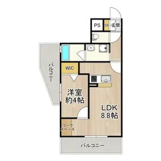 LASANTE京橋(旧エスティメゾン京橋)【15階】の間取り