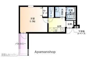 フジパレス豊里中央公園南Ⅱ番館【1階】の間取り