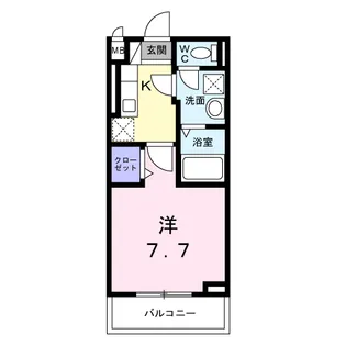 東一津屋アパート【2階】の間取り