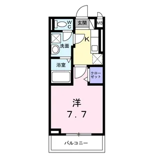 東一津屋アパート【2階】の間取り