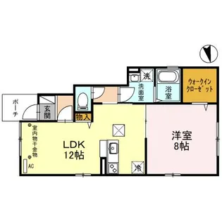 エミール一樹【1階】の間取り