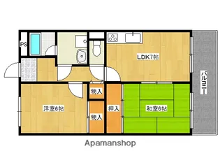 クレール大桐【5階】の間取り