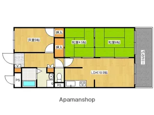 サンライズ御瑞宝【4階】の間取り