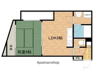 幸楽マンション【4階】の間取り