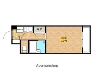 1Kの間取り画像