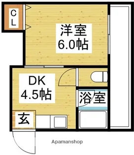 リアライズ上新庄豊新【3階】の間取り