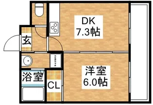 第5浦濱ビレッジ【1階】の間取り