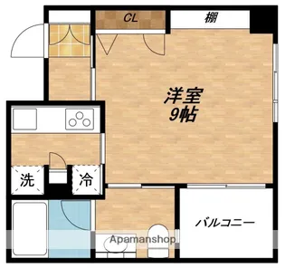 AQUA CORTE【3階】の間取り