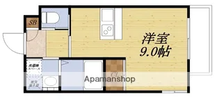グリュック豊津【1階】の間取り