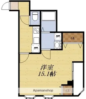 リザルト三国【5階】の間取り