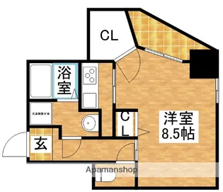 リバーコート【4階】の間取り