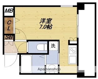 オーキッドレジデンス塚本【9階】の間取り