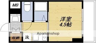 コスモハイツ三国【3階】の間取り