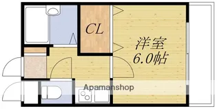 1Kの間取り画像