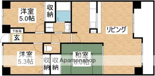 アビタシオン橋本Ⅱ【2階】の間取り