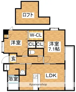 シェーネブルク【5階】の間取り
