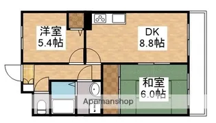 シャトレー新大阪【2階】の間取り