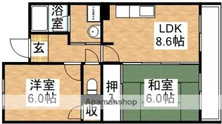 エトワール上新庄【7階】の間取り
