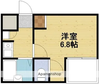 ジオナ新大阪【6階】の間取り