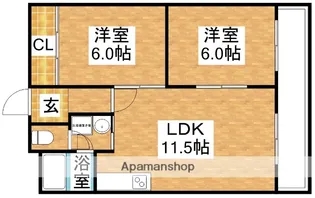 ベルデハイム【4階】の間取り