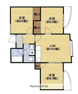 パティオ小松【2階】の間取り