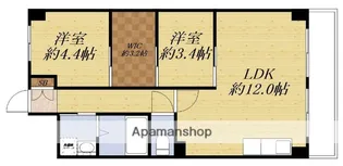 大阪府大阪市淀川区木川東1丁目【マンション】の間取り