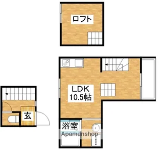 ハーミッツ・セル大桐【2階】の間取り