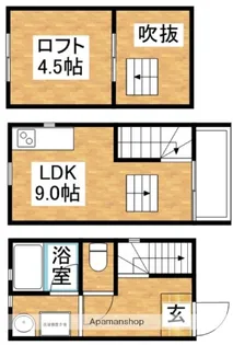 ハーミッツ・セル大桐【2階】の間取り