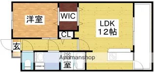 マリンズ淡路【7階】の間取り