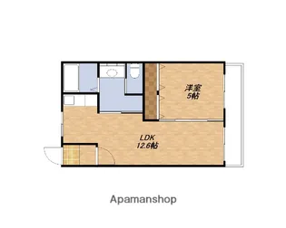 谷田十三マンション【3階】の間取り