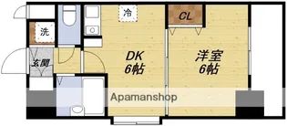 日大ロイヤル西中島【6階】の間取り