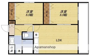 新大阪パークハイツ【7階】の間取り