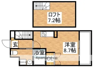 エスリード大阪シティーウエスト【8階】の間取り