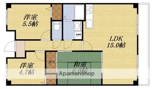 リヴェール緑地【4階】の間取り
