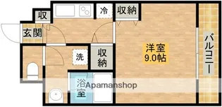 アスール江坂【10階】の間取り