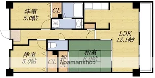 グラシュー森【7階】の間取り