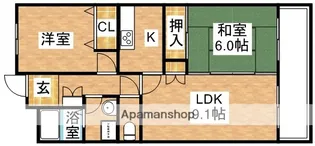 レジデンス・コートアネックス【4階】の間取り
