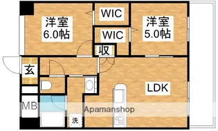 メゾントーワ【5階】の間取り