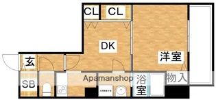 アドバンス新大阪Ⅵビオラ【5階】の間取り