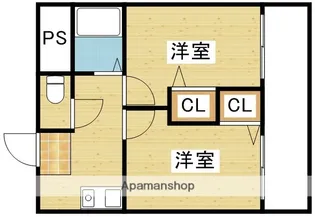 木川東エクセルハイツ【5階】の間取り