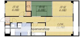 グリーンハイム上山手Ⅱ【3階】の間取り