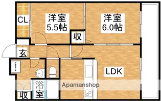 メゾンソアール【5階】の間取り
