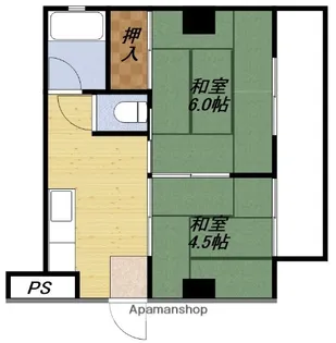 ハイツ丸栄【5階】の間取り
