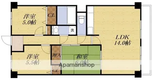 RONA HYATT【2階】の間取り