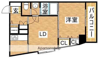 ノルデンタワー新大阪【14階】の間取り