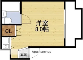 トレンディ新大阪【4階】の間取り