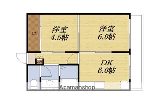 第2エクセルハイツ【1階】の間取り