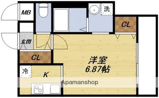 ラフォンテ十三【7階】の間取り