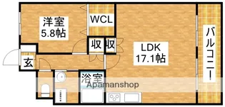 ヴィラフェニックス【6階】の間取り
