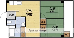 ハイツ西野【2階】の間取り